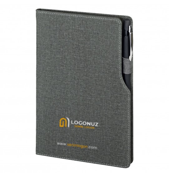 MGA-D2320 Füme Termo Deri Defter (IVORY KAĞIT)