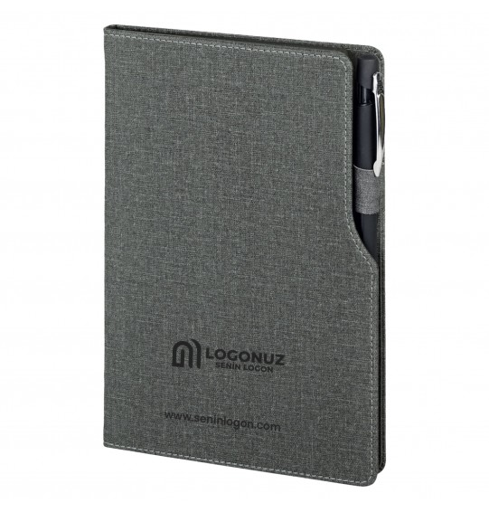 MGA-D2320 Füme Termo Deri Defter (IVORY KAĞIT)