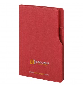 MGA-D2320 Kırmızı Termo Deri Defter (IVORY KAĞIT)