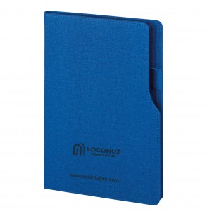 MGA-D2320 Mavi Termo Deri Defter (IVORY KAĞIT)