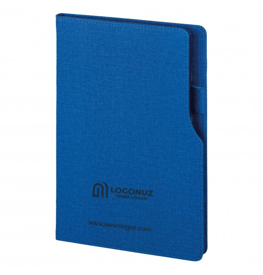 MGA-D2320 Mavi Termo Deri Defter (IVORY KAĞIT)