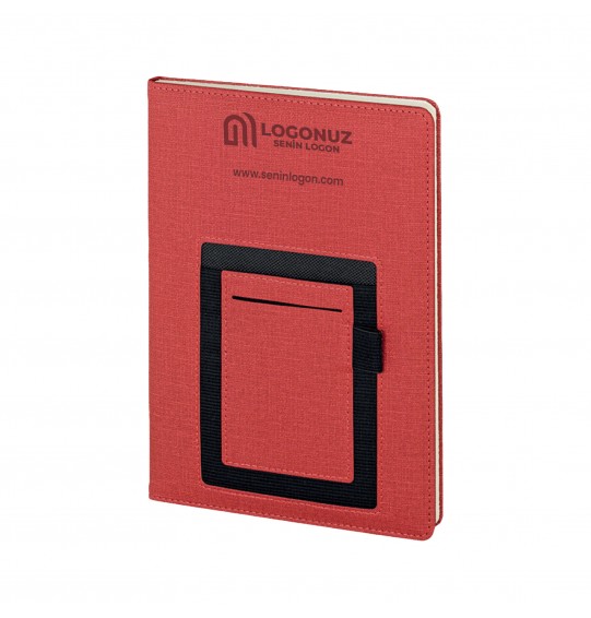 MGA-D2420 Kırmızı Termo Deri Defter (IVORY KAĞIT)