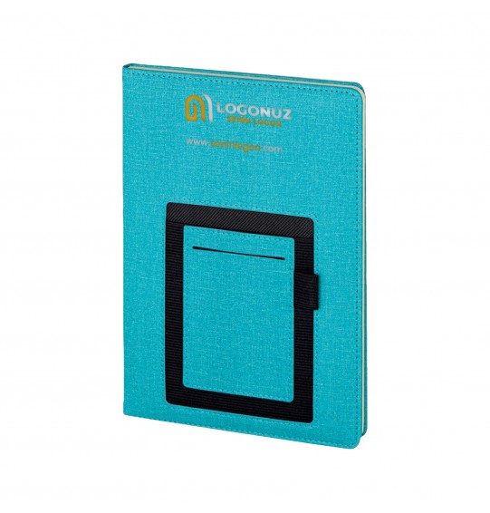 MGA-D2420 Turkuaz Termo Deri Defter (IVORY KAĞIT)