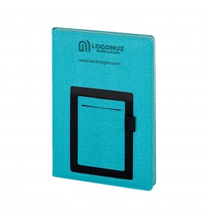 MGA-D2421-Holmen Turkuaz Termo Deri Defter (Holmen Kitap Kağıdı)