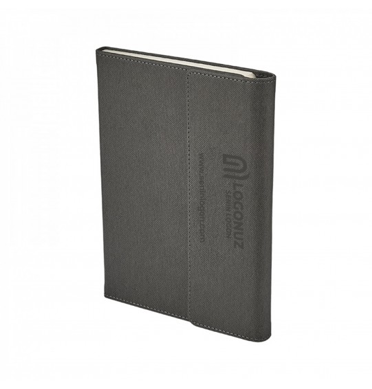 MGA-D2424 Siyah-Füme Termo Deri Defter