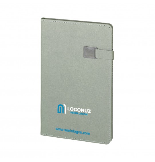 MGA-D2660 Gri Termo Deri Defter
