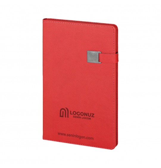MGA-D2660 Kırmızı Termo Deri Defter