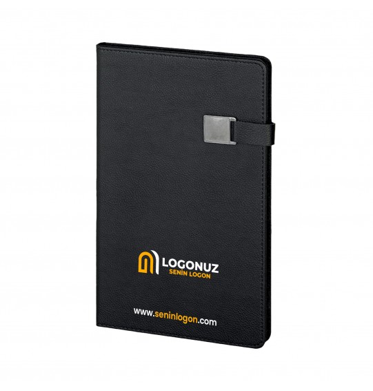 MGA-D2660 Siyah Termo Deri Defter