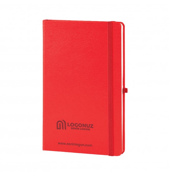 MGA-D918 HOLMEN Kırmızı Cilt Bezi Defter (Holmen Kitap Kağıdı)