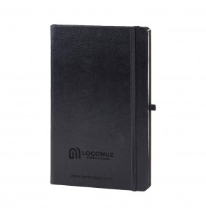 MGA-D918 HOLMEN Siyah Cilt Bezi Defter (Holmen Kitap Kağıdı)