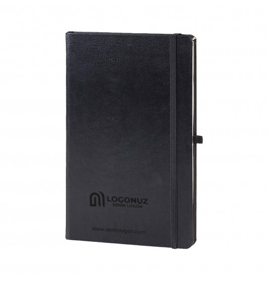 MGA-D918 HOLMEN Siyah Cilt Bezi Defter (Holmen Kitap Kağıdı)