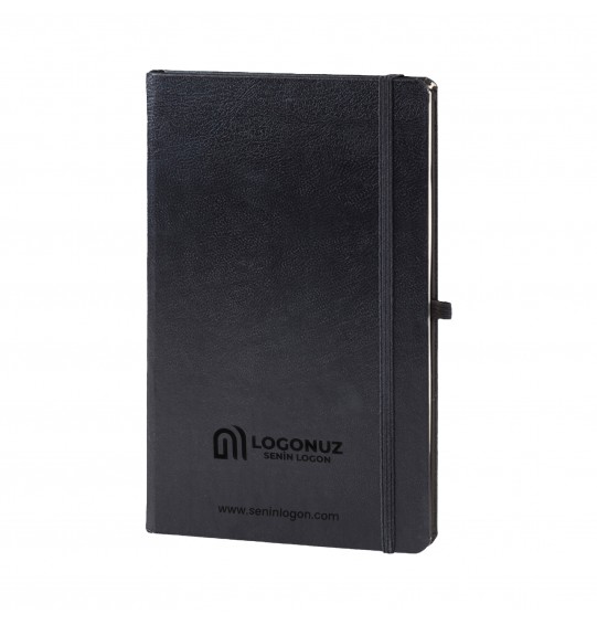 MGA-D918 Siyah-112 Yaprak Cilt Bezi Defter