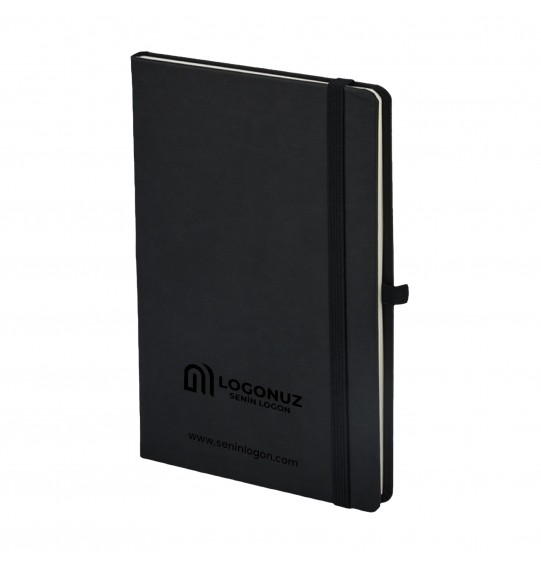 MGA-D920 Eko Siyah Termo Deri Defter (Holmen Kitap Kağıdı)