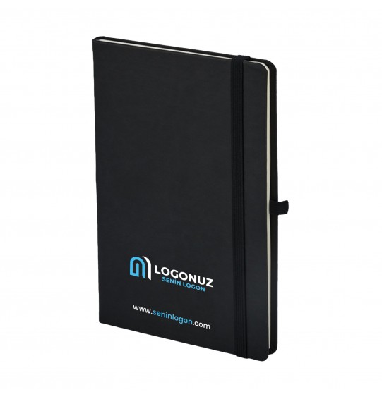 MGA-D920 Eko Siyah Termo Deri Defter (Holmen Kitap Kağıdı)