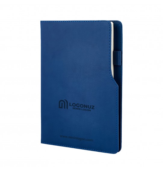MGA-D941-HOLMEN Lacivert Termo Deri Defter (Holmen Kitap Kağıdı)