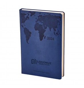 MGA-D102 Mavi Termo Deri Tarihli Ajanda