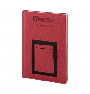 MGA-D1105 Kırmızı Termo Deri Tarihli Ajanda