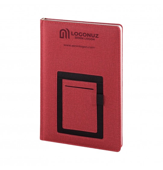 MGA-D1105 Kırmızı Termo Deri Tarihli Ajanda