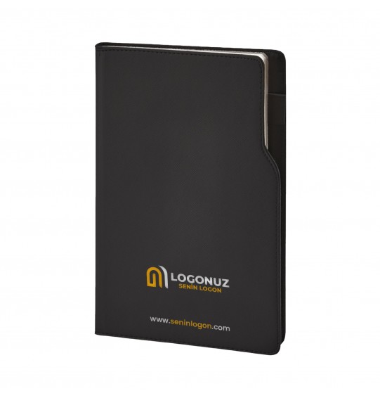 MGA-D374 Siyah Termo Deri Tarihli Ajanda