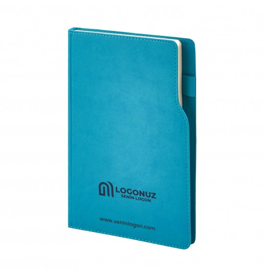 MGA-D374 Turkuaz Termo Deri Tarihli Ajanda