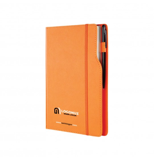 MGA-D374 Turuncu Termo Deri Tarihli Ajanda