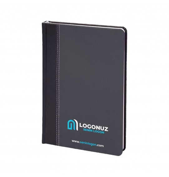 MGA-D379 Füme-Siyah Termo Deri Tarihli Ajanda