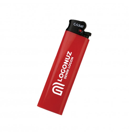 MGA-C1155 Kırmızı Cricket Taşlı Sibopsuz Çakmak