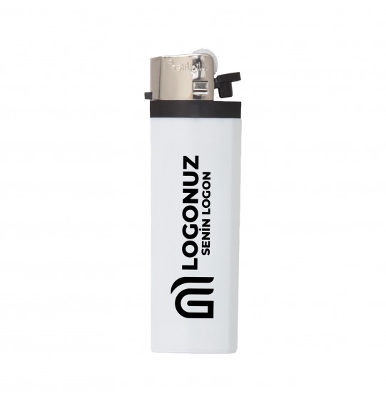 MGA-C218 Beyaz I-Lighter Taşlı Siboplu Çakmak