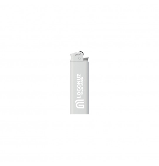 MGA-C1157-L Beyaz Cricket Turbo Taşlı Siboplu Metal Çakmak