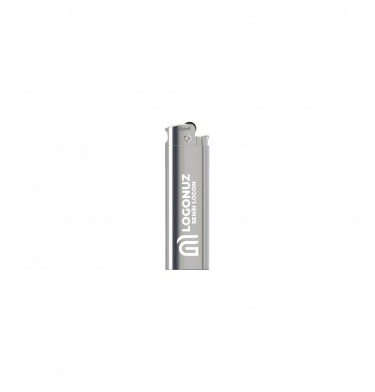 MGA-C1157 Parlak Krom Cricket Turbo Taşlı Siboplu Metal Çakmak