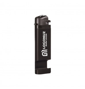 MGA-C365 Siyah Telefon Standlı Taşlı Sibopsuz Çakmak