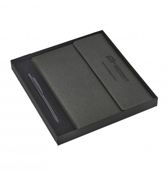 MGA-Z2424-K Siyah Hediyelik Set - Defter - Kalem Seti