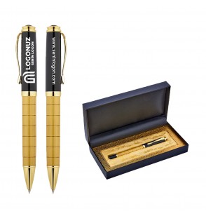 MGA-KS1214-KR Gold Metal Roller Kalem Seti