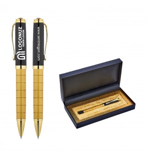 MGA-KS1214-KR Gold Metal Roller Kalem Seti