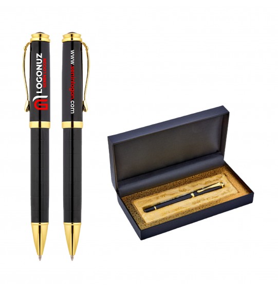 MGA-KS1214-KR Siyah Metal Roller Kalem Seti