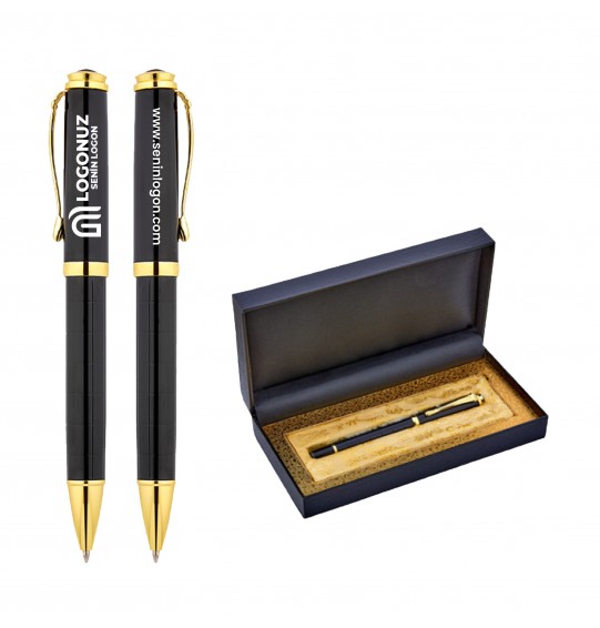 MGA-KS1214-KR Siyah Metal Roller Kalem Seti