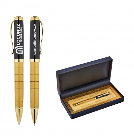 MGA-KS1214-KT Gold Metal Tükenmez Kalem Seti