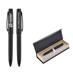 MGA-KS1216-KT Siyah Metal Tükenmez Kalem Seti