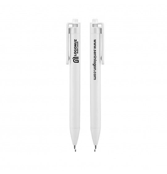 MGA-K508 Beyaz Plastik Tükenmez Kalem