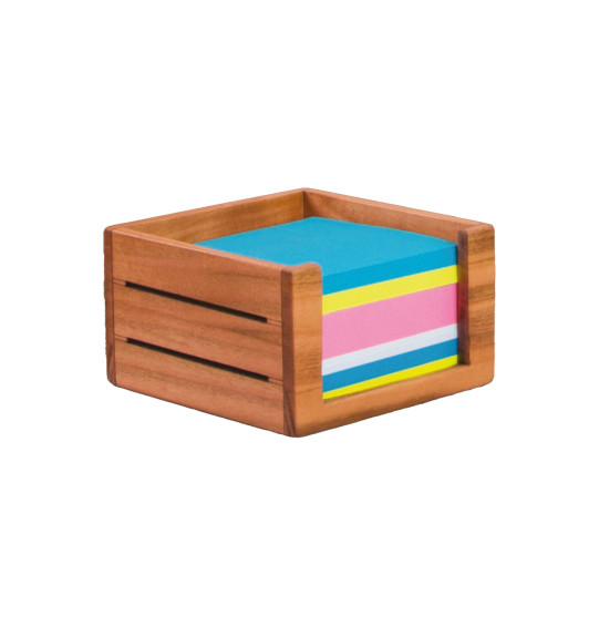  MGT-3LK09 Ahşap Blok Notluk Kutusu