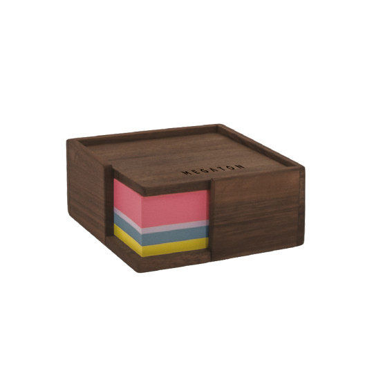  MGT-BK010 Ahşap Blok Notluk Kutusu