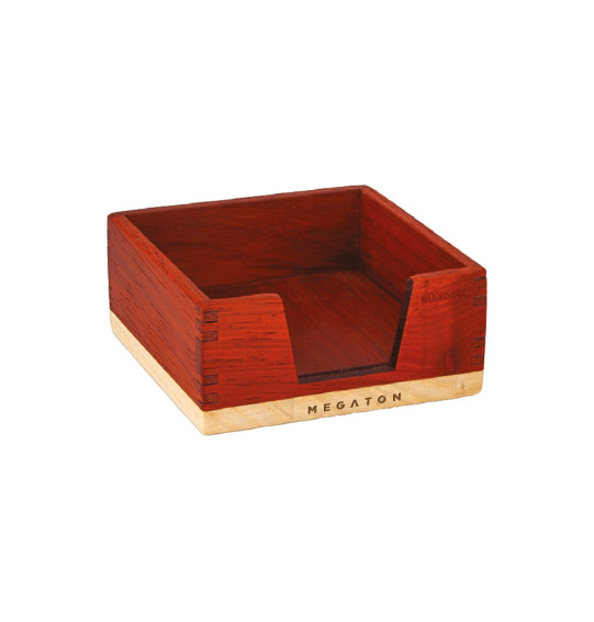 MGT-PA05 Ahşap Blok Notluk Kutusu