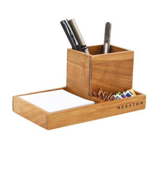 MGT-3KV1 Doğal Ahşap Masaüstü Organizer