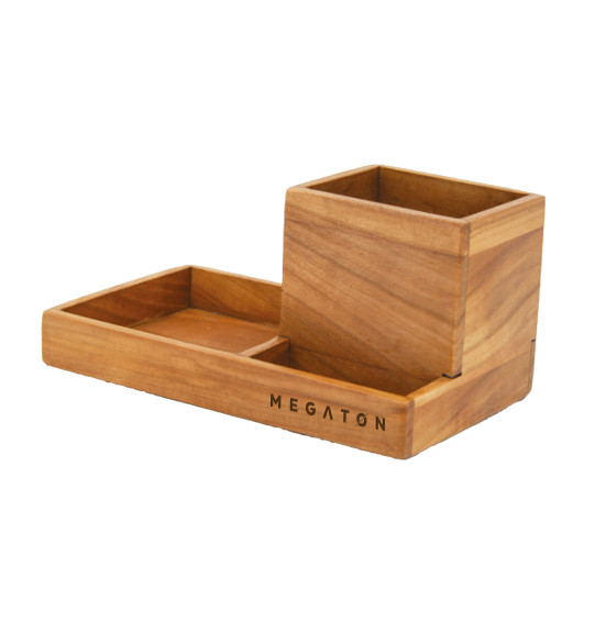 MGT-3KV1 Doğal Ahşap Masaüstü Organizer