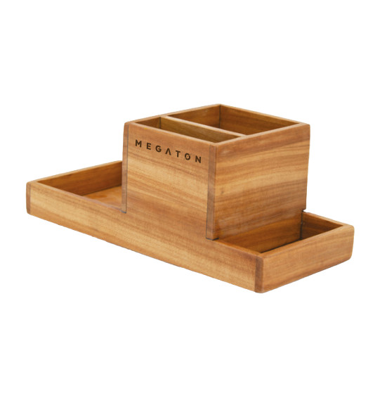 MGT-3KV2 Doğal Ahşap Masaüstü Organizer