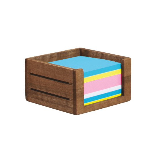 MGT-3L379 Ahşap Blok Notluk Kutusu