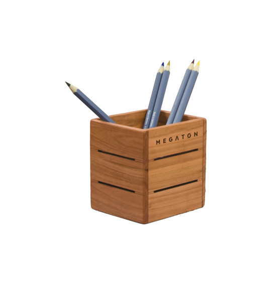 MGT-3LK13 Doğal Ahşap Kalemlik