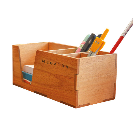 MGT-KA003 Doğal Ahşap Masaüstü Organizer