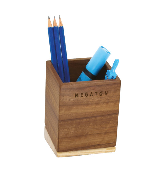 MGT-MRK019 Doğal Ahşap Kalemlik