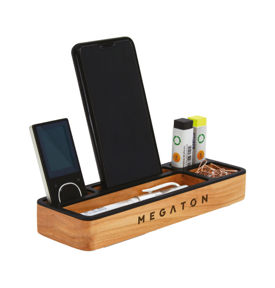 MGT-PL1KV1 Doğal Ahşap Masaüstü Organizer